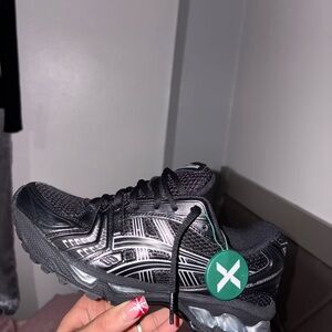 ASICS Black and Gray Athletic Shoes